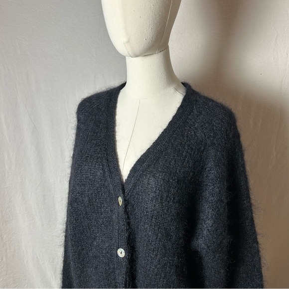 Erdem Black Mohair Marcilly Cardigan Sweater Womens Large - Picture 7 of 7